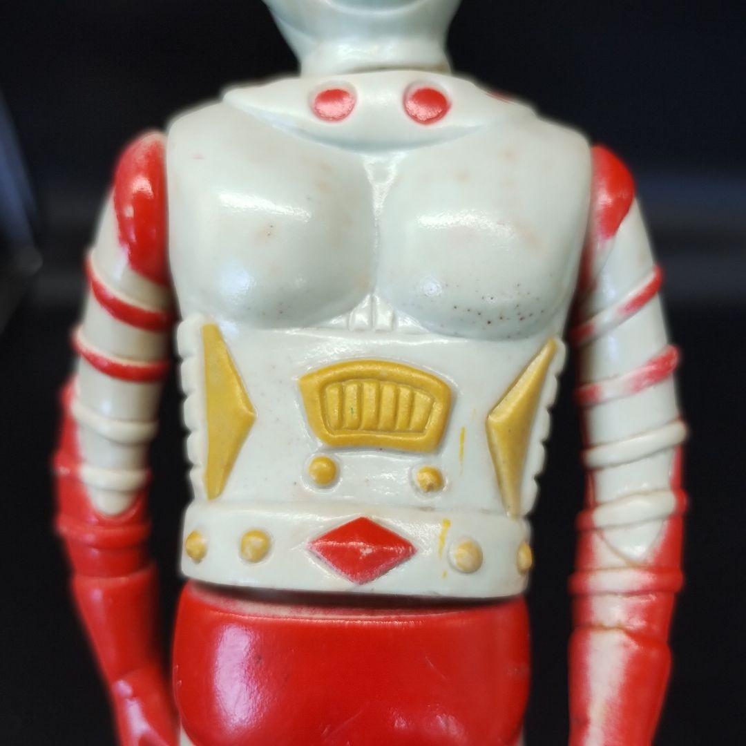 万創 ジャンボーグエース 当時物 美品 昭和レトロソフビ 希少 約20cm 万