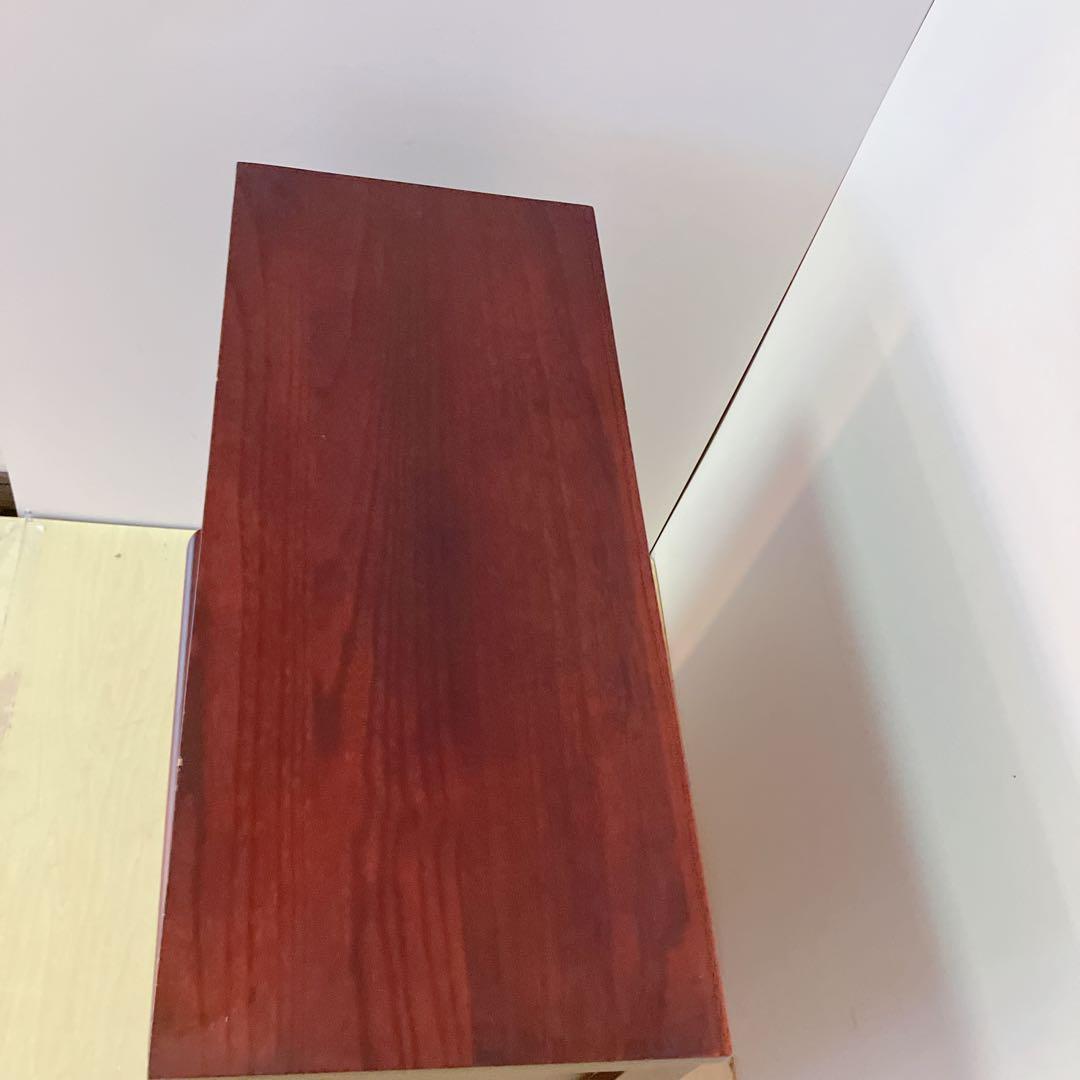 電話台 FAX台 キャビネット 12引き出し 2トビラ サイドチェスト