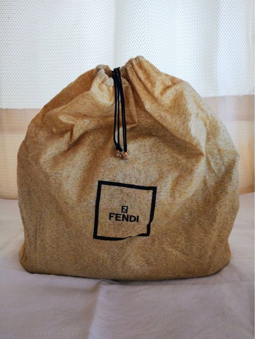 ビンテージ オールド フェンディ ペカン柄ブロックチェック 2wayトートバッグ