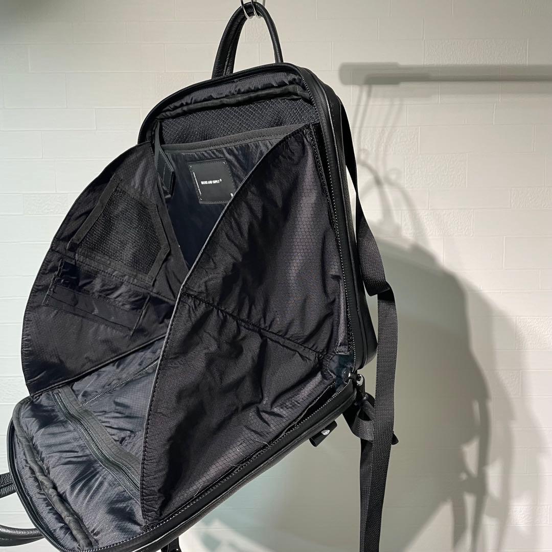 BROSKI 防水 本革 メンズ ビジネス ブリーフリュック