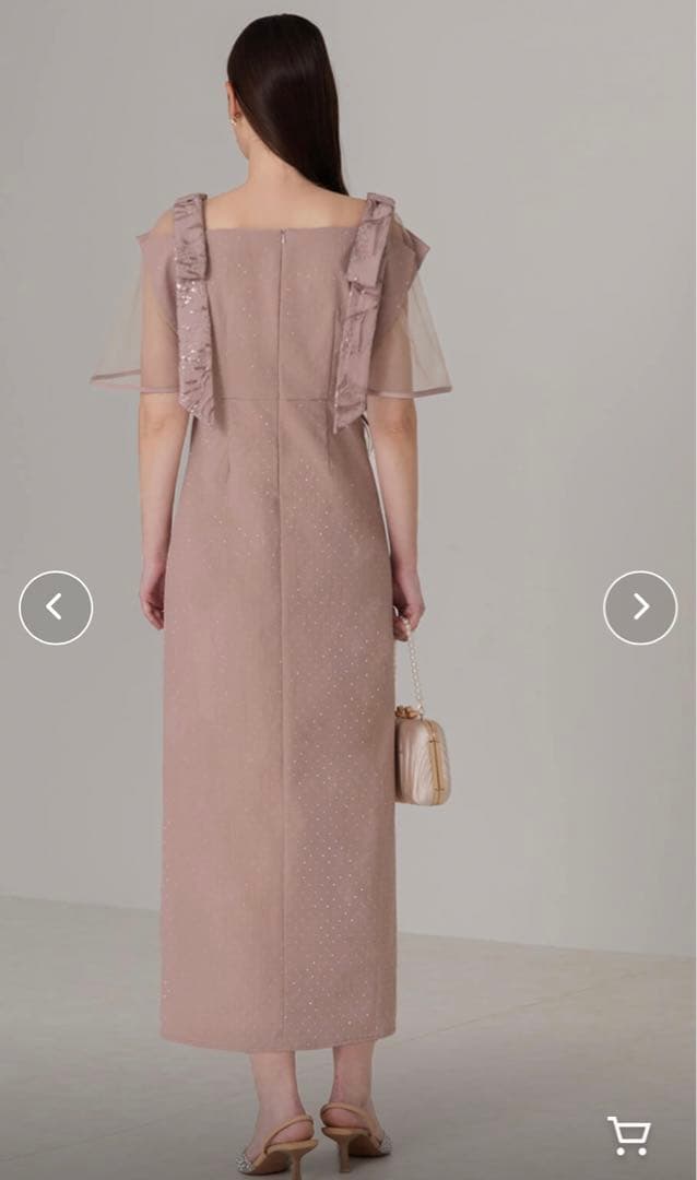 LEJA 2WAY Iラインドレスワンピースピンク　オケージョンドレス　結婚式