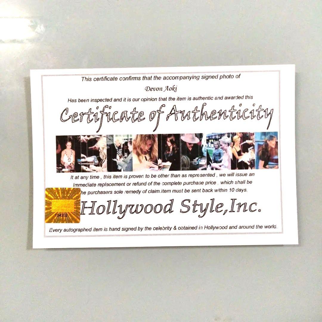 デヴォン青木直筆サイン入り超大型写真…ワイルドスピード…