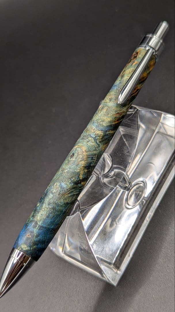 359ペン工房翌檜 スタビライズドウッドバーチバール 木軸シャーペン