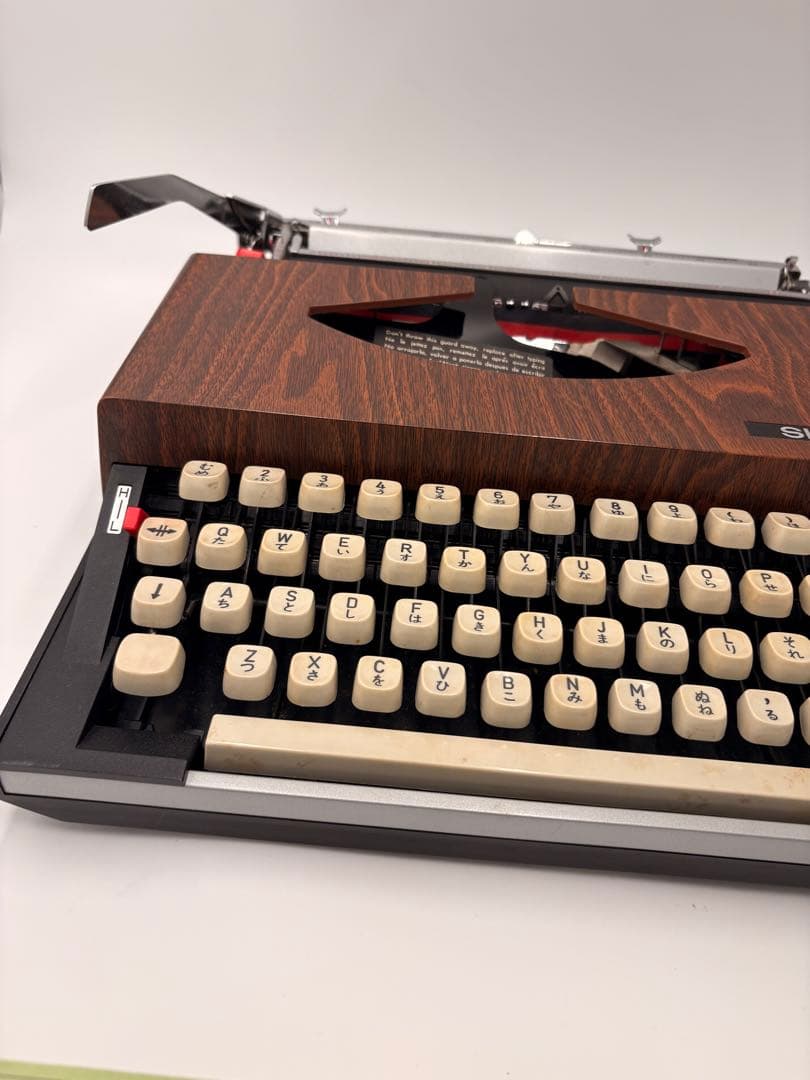 SILVER タイプライター ウッド調