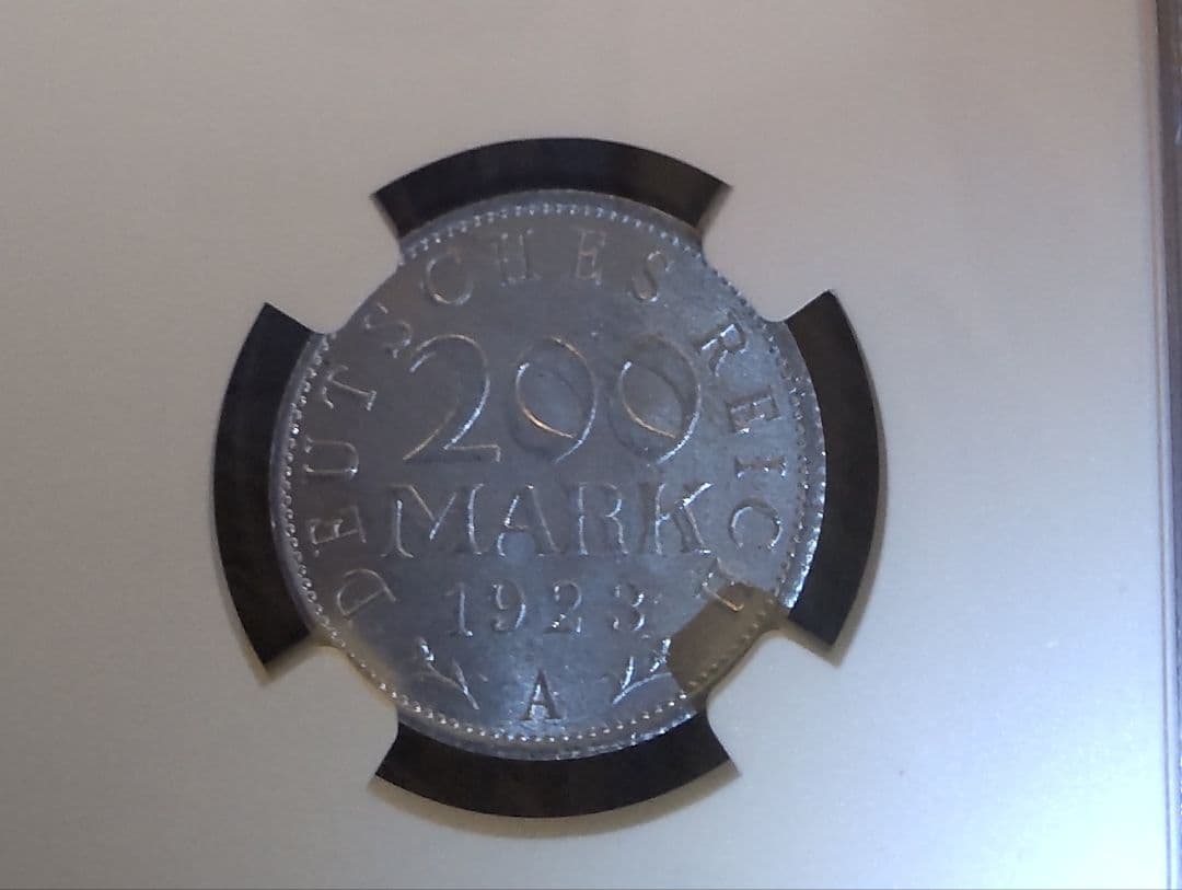 ✨2枚セット！NGC MS65 1923A 独200、500マルク✨