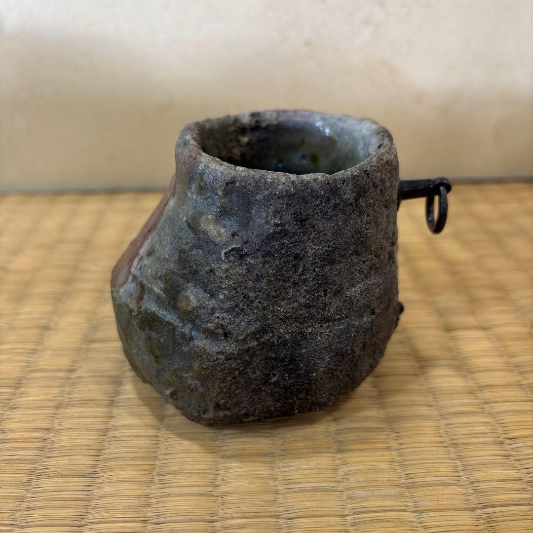 高橋玄洋　作　備前掛花入