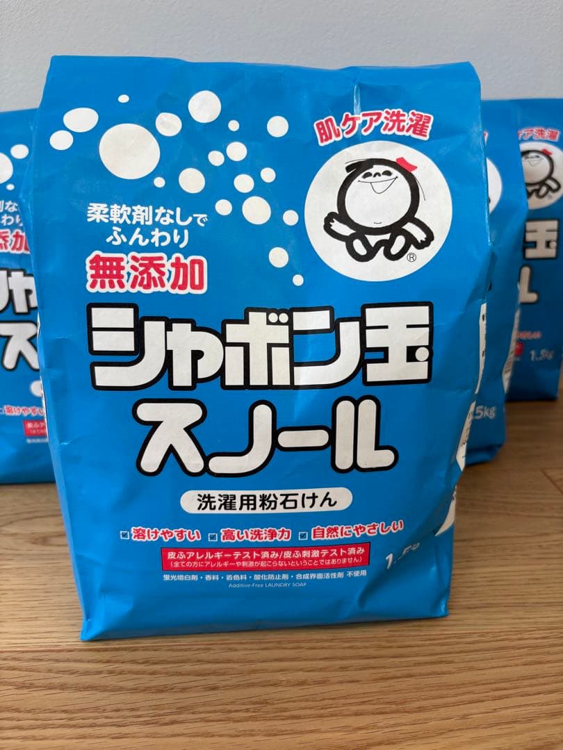シャボン玉 粉末洗剤 スノール 1.5kg 6個セット