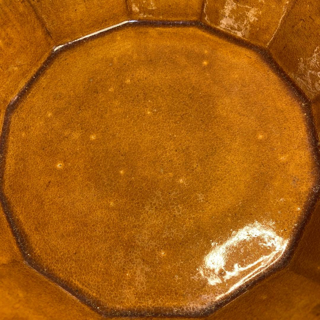 大樋焼　菓子鉢　大樋長阿弥　飴釉　釉薬　角　鉢　大樋　大皿　陶芸　金沢