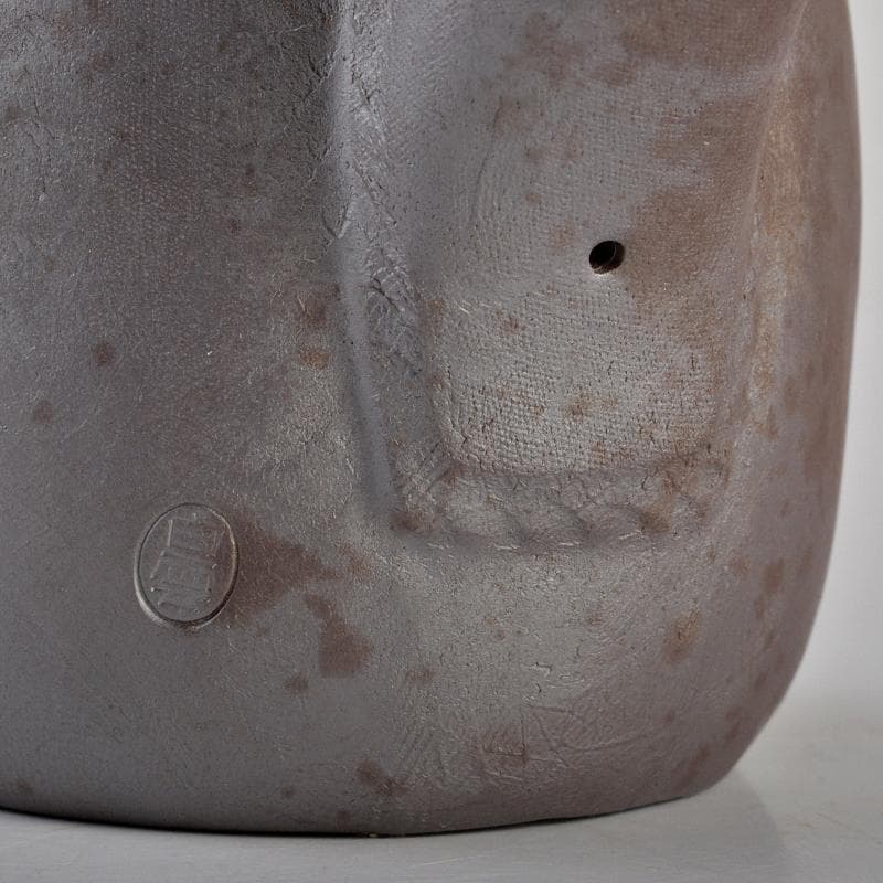 煎茶道具 萬古焼 白雲造 型萬古 遊環 横手急須 共箱 M R7099