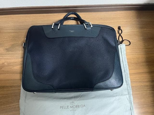 PELLE MORBIDA Capitano　2WAYビジネスバッグ　ネイビー