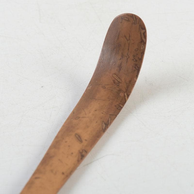 茶道具 影林宗篤 宝林寺古竹 茶杓 銘壬生 福本積應書付