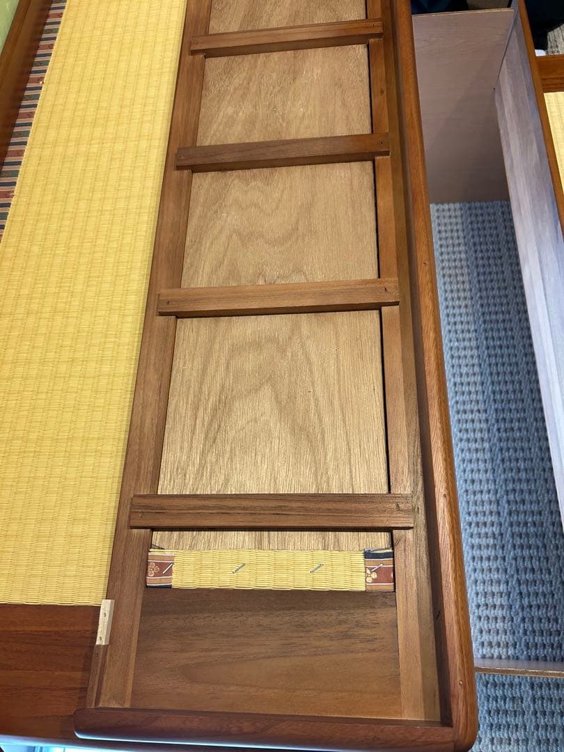 あゆな　桐製 三段ひな壇 春日三段 梅柄屏風セット　お雛様　正月飾り