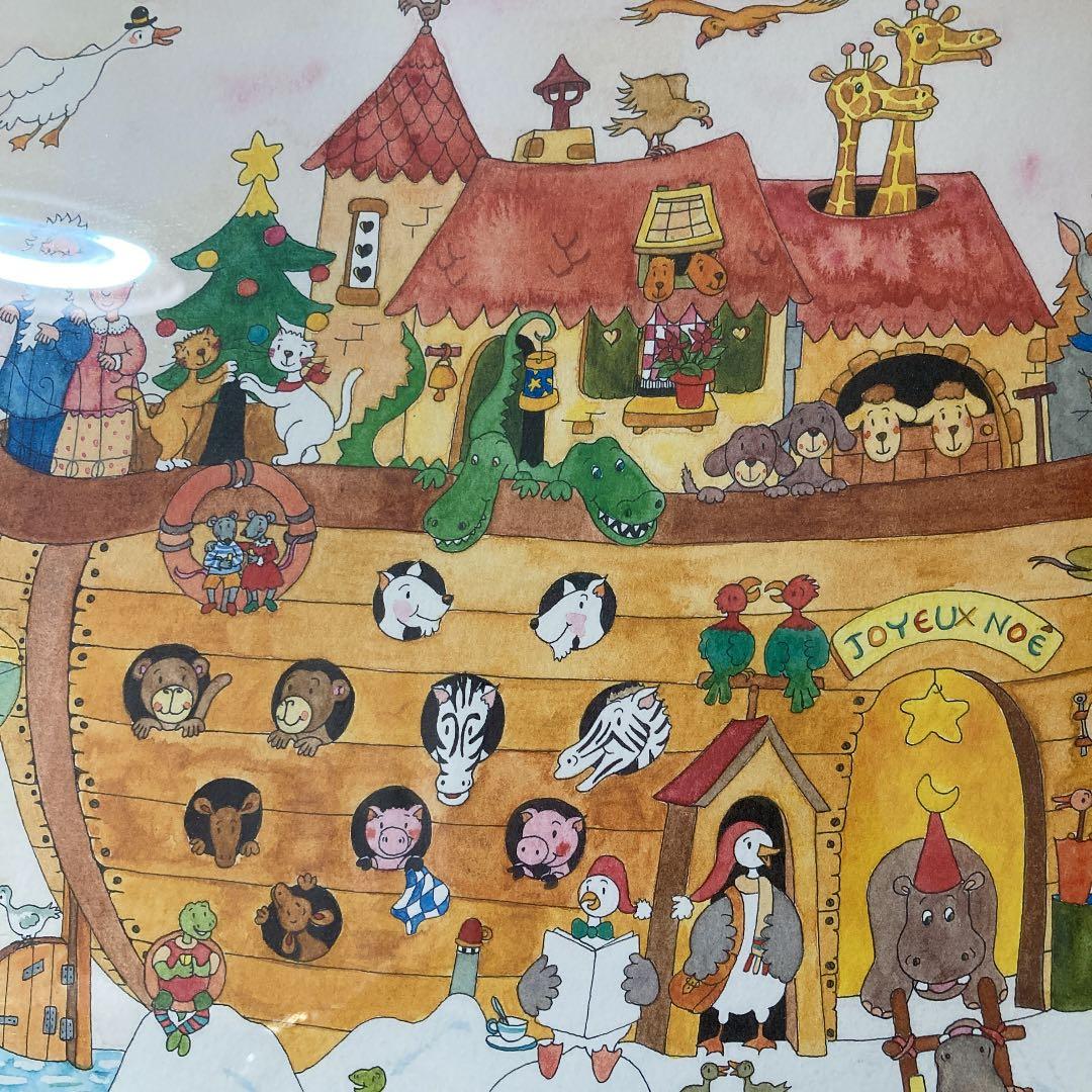 フランス現代人画家【クリーブ】作品「ノアの方舟」 - メルカリ