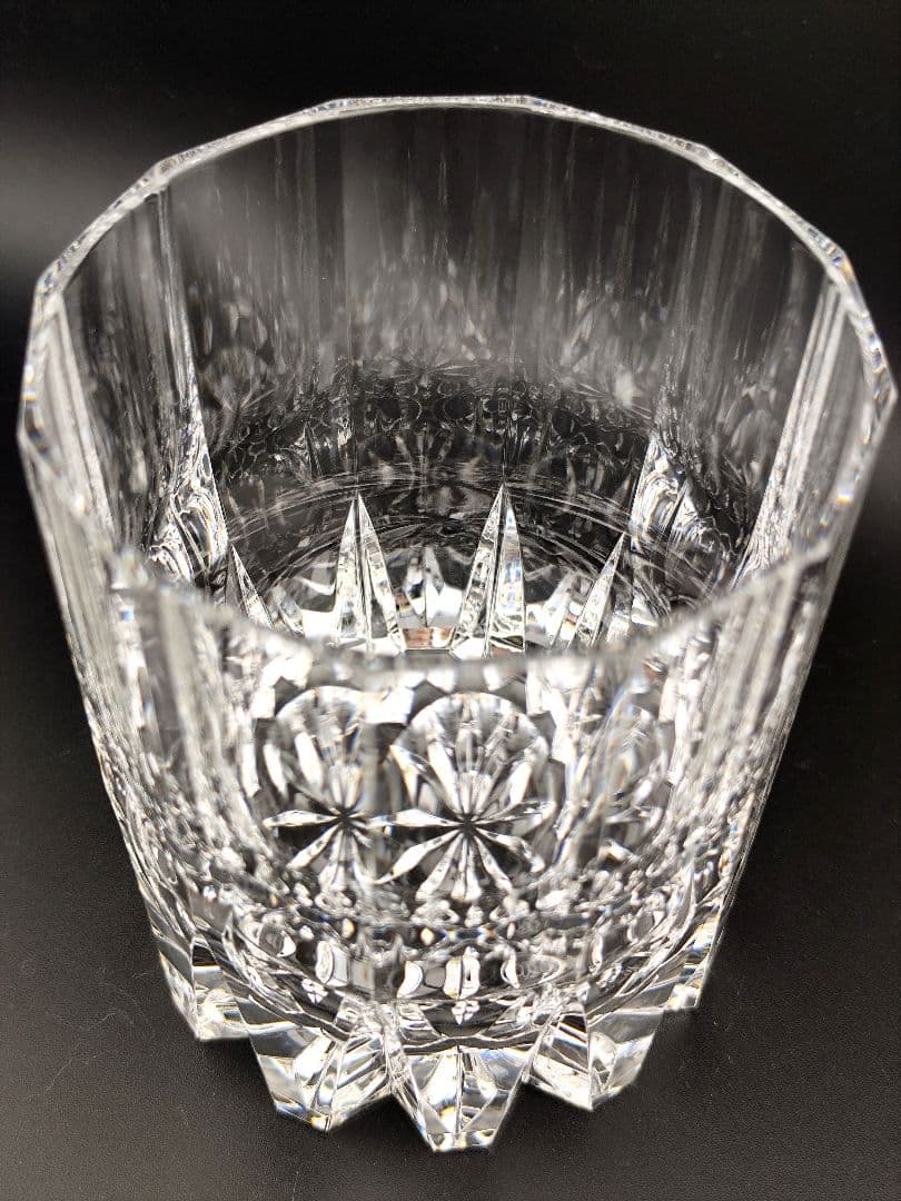 超希少品✦ホヤクリスタル HOYA 佐々文夫サイン有（切子、江戸切子