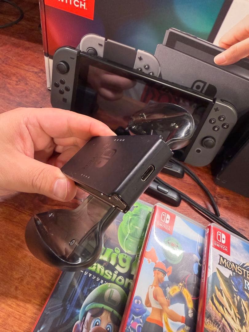 Nintendo Switch 本体 + ゲームソフト5本 おまけ多数