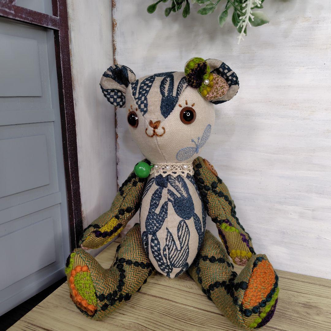 ミナペルホネン＊ハンドメイド＊ぬいぐるみ＊テディベア＊㉑ ミナ