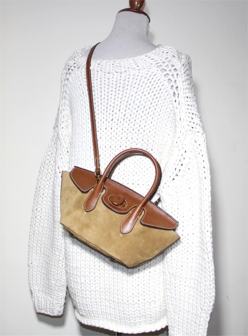 公*o様 ラルフローレン Bellport サッチェル ハンドバッグ ショルダー