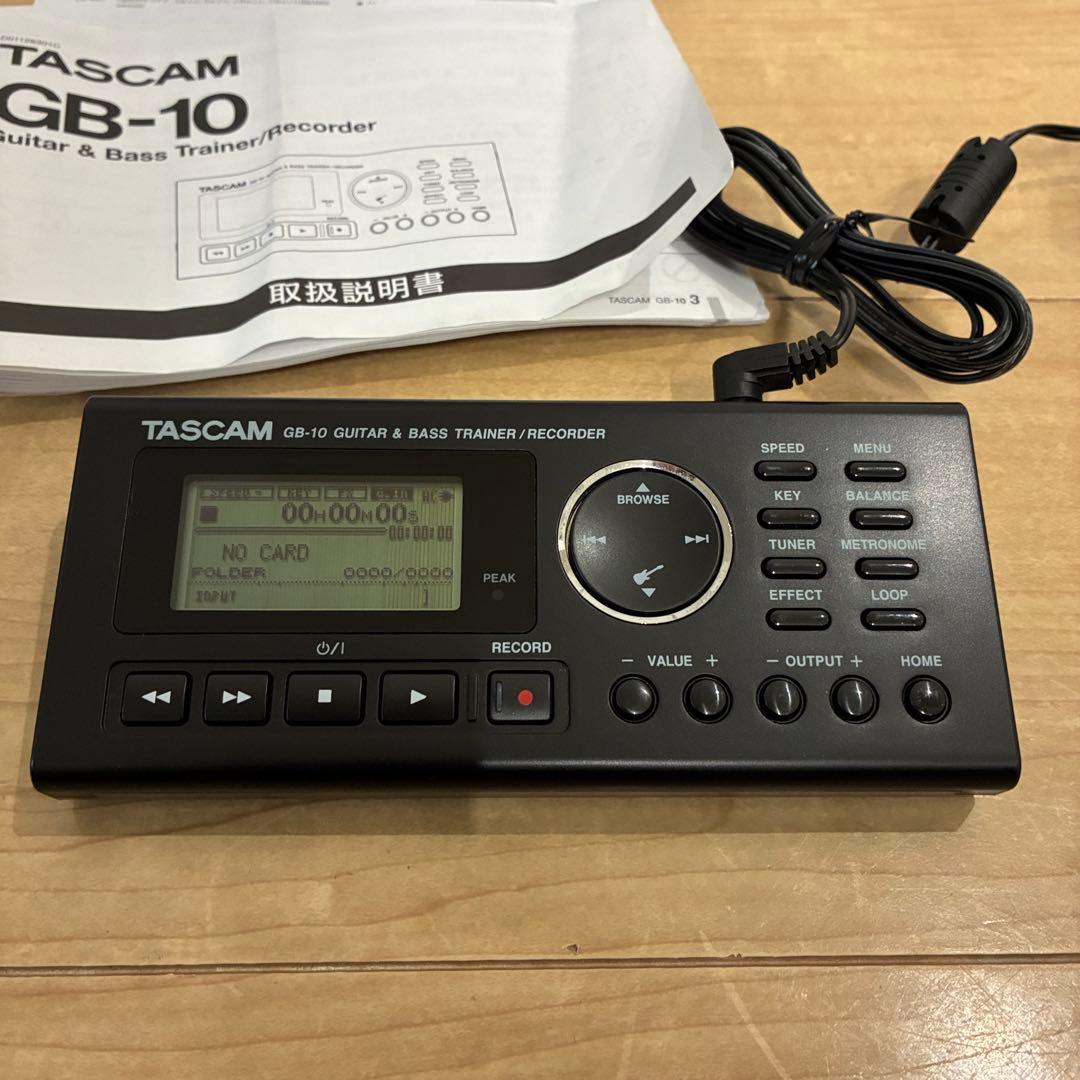 別売アダプターセットTASCAM GB-10 ギター・ベーストレーナーレコーダー