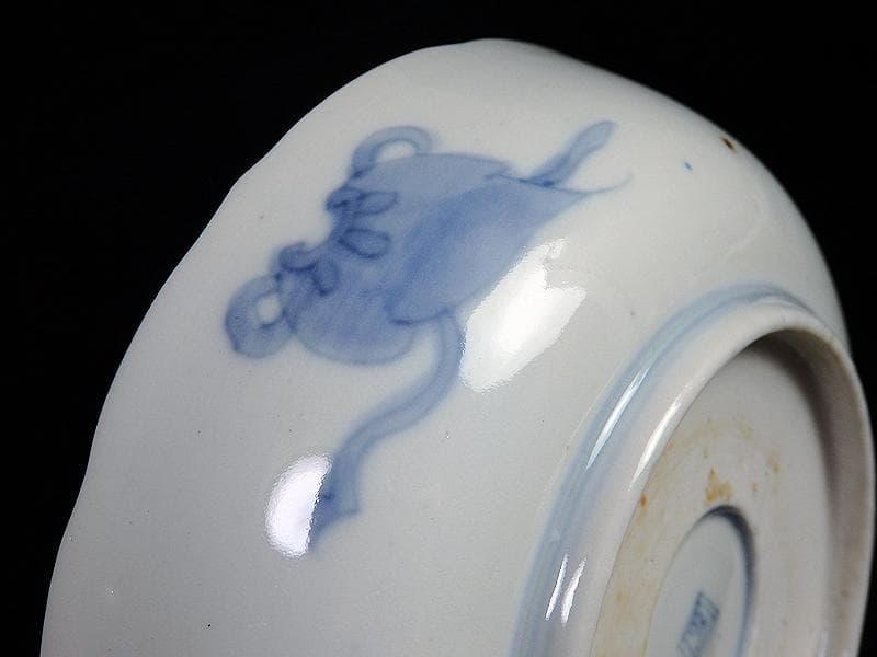 古伊万里 金襴手 熨斗に宝珠 山水の図 膾皿 3客 D761A-BHj - メルカリ