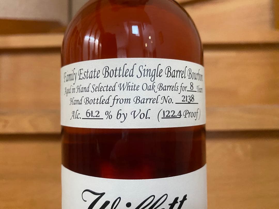 抽選販売】ウィレット バーボン 8年 信濃屋 61.2% 750ml バーボン
