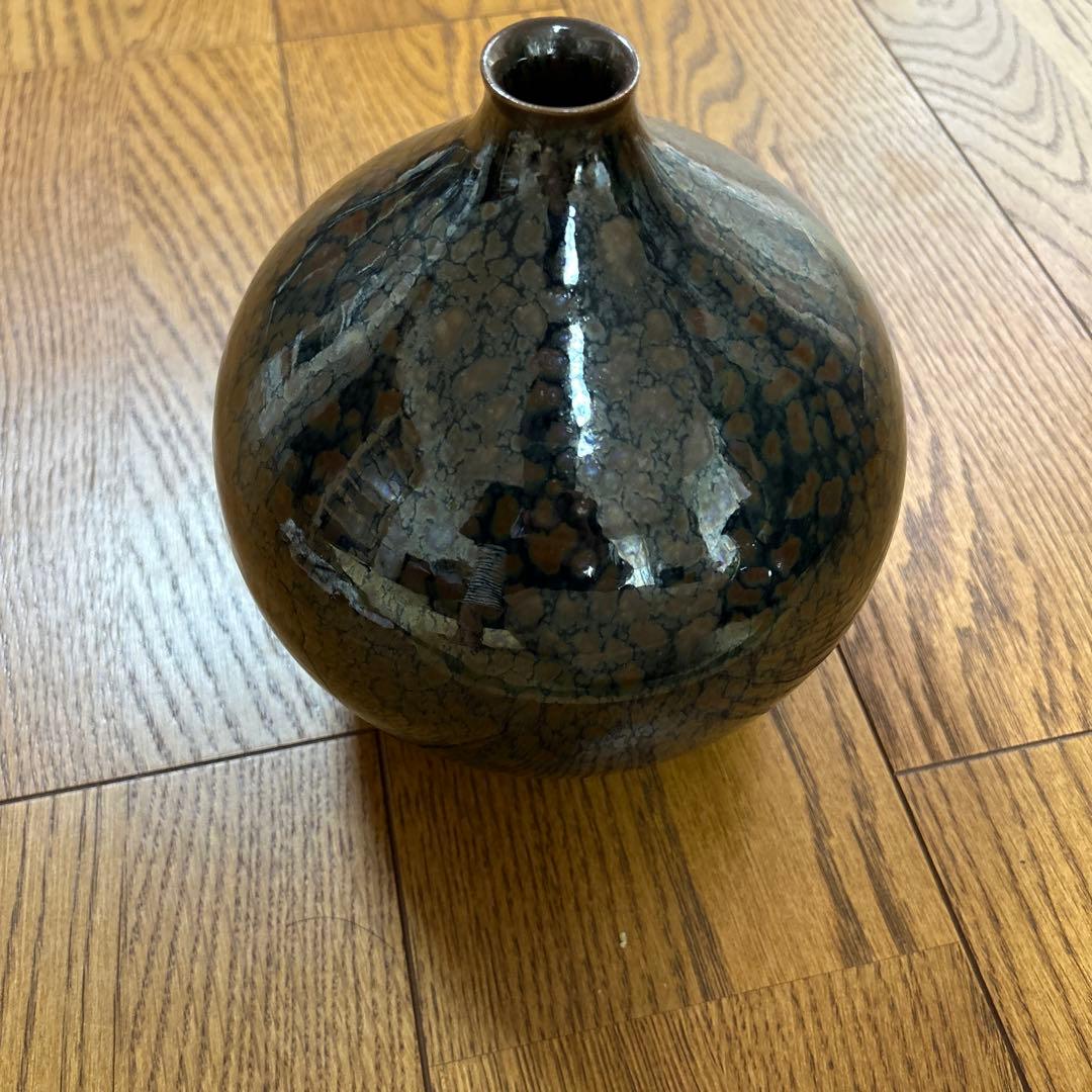 茶道具 灰器 南蛮 灰器 嘉祥 造 共箱N242