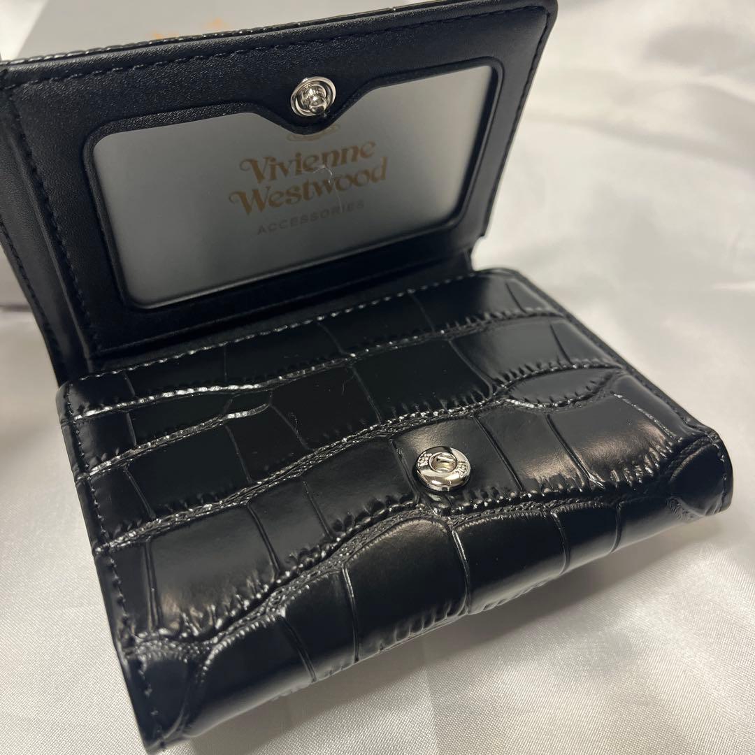 新品 Vivienne Westwood ブラック クロコダイル柄 三つ折り財布 - メルカリ