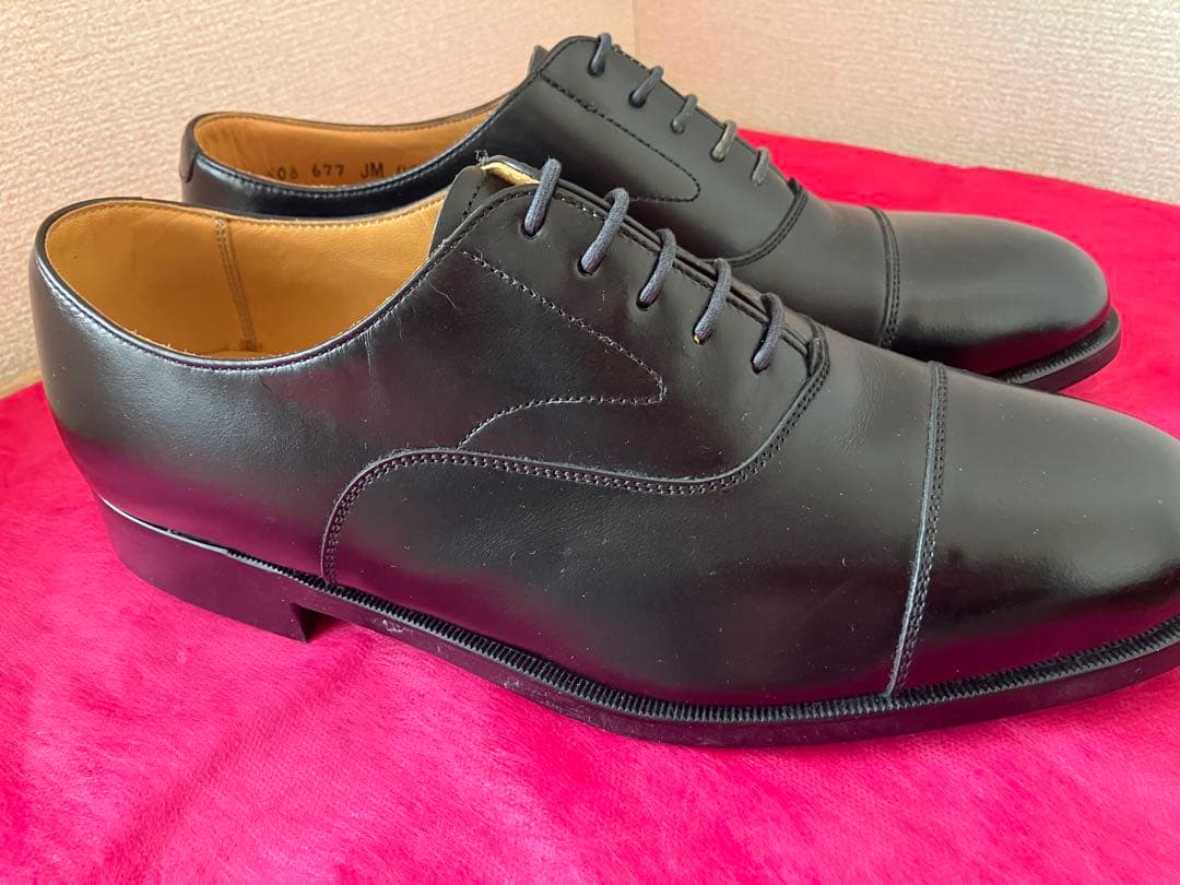 REGAL ブラック ストレートチップ レザーシューズ 革靴