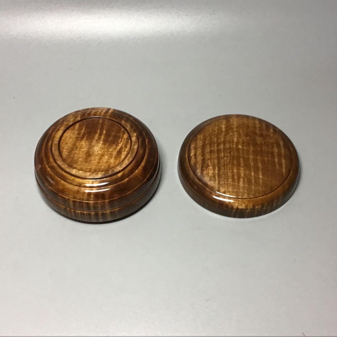 楓ハードメイプル虎斑杢　蘇芳染めミニ食蘢