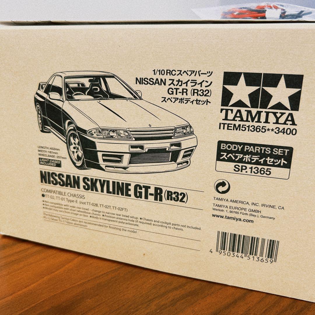 電飾付 タミヤ SP.1365 スカイライン GT-R R32 スペアボディ