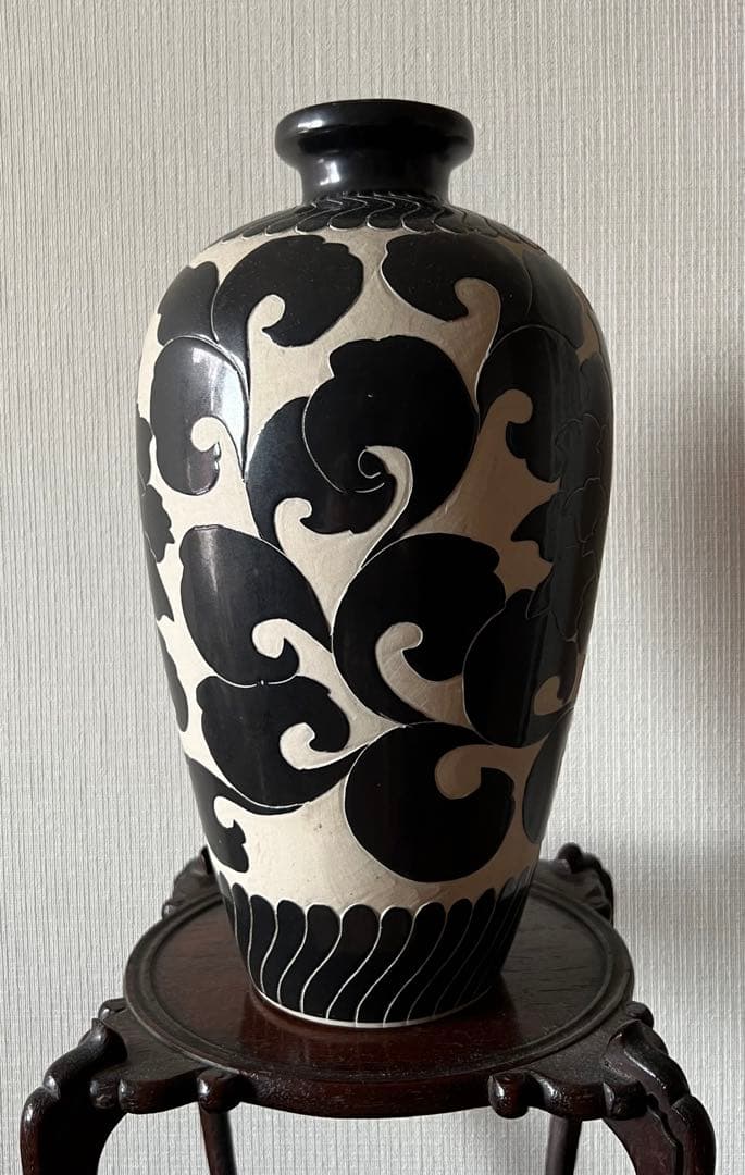 中国美術 磁州窯花瓶 花入 花器 置物