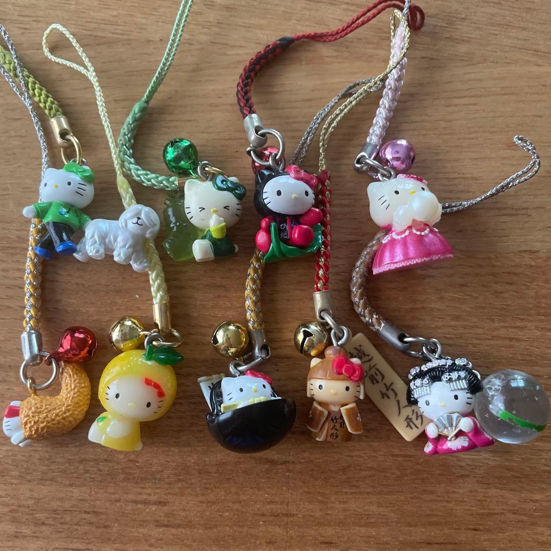 ご当地 キティ 地域限定 根付け ファスナーマスコット 74個 まとめ売り