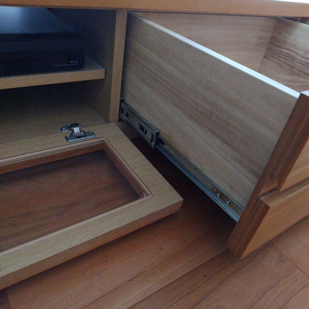 大幅値下げ!!】ケユカ 木製テレビ台 スライドドア付き