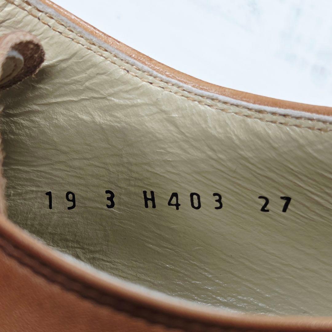 ZUO 南青山 高級 本革 外羽根 ウィングチップ ドレスシューズ 茶 27㎝