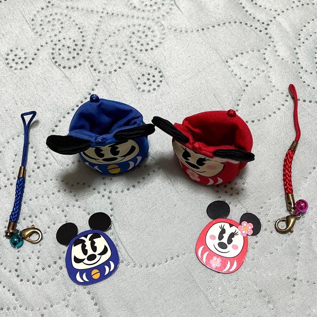 ミッキー&ミニー(根付け)ディズニーリゾート 15点 おまけストラップ