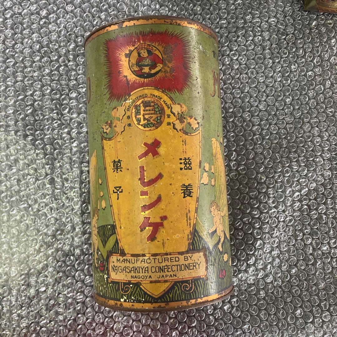 大正ロマン 昭和レトロ 戦前ブリキ缶 4点セット - メルカリ