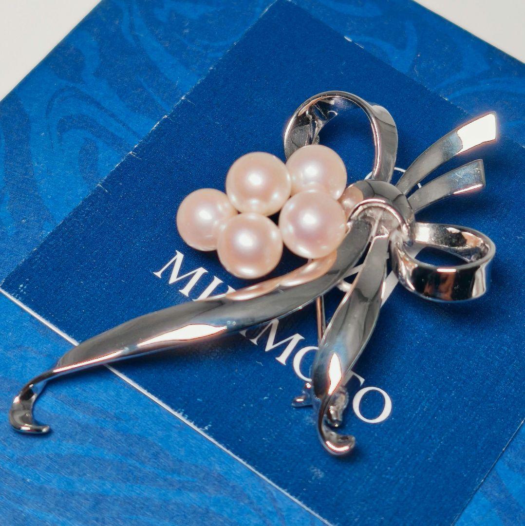 極美品 最高級】ミキモト ブローチ パール 愛子様ご着用 5珠 ロングセラー