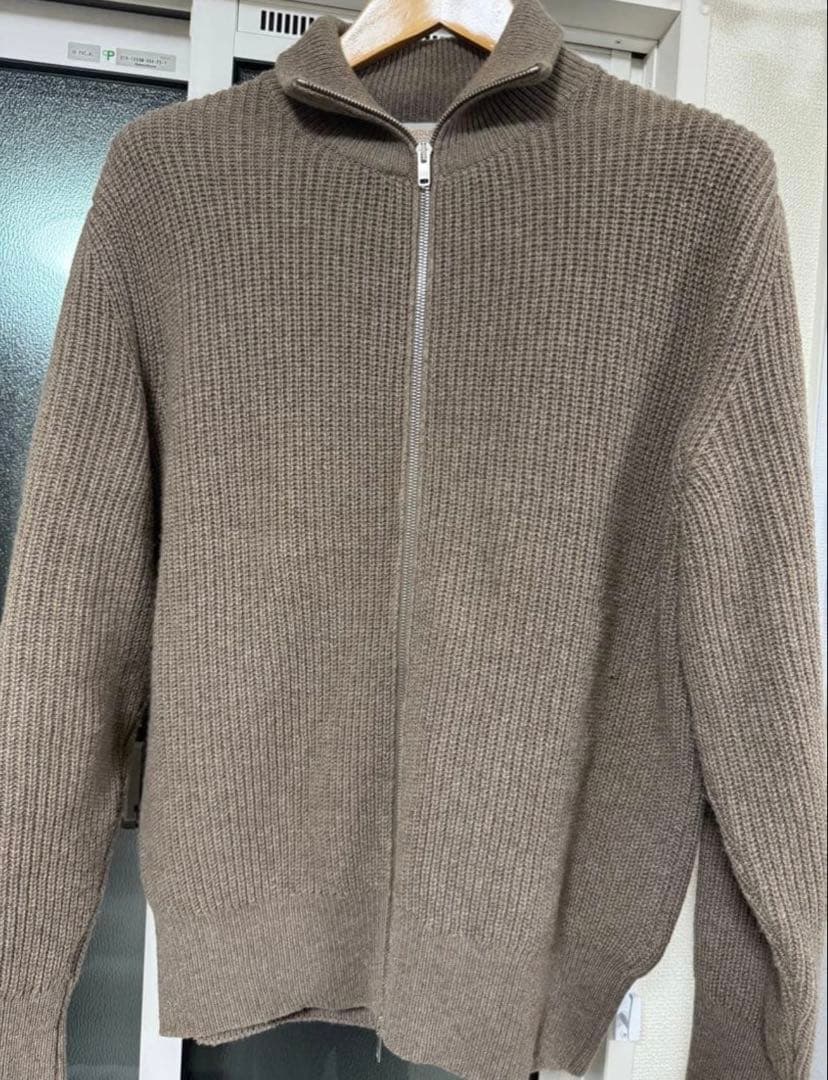 ジョンスメドレー　フルジップスタンドネック長袖ドライバーズニットジャケット