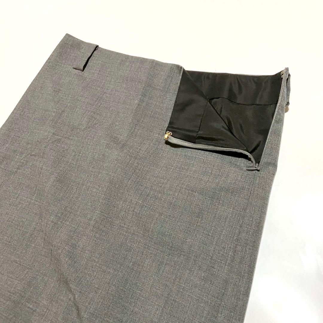 完売 マディソンブルー LOW WAIST STRAIGHT スカート グレー