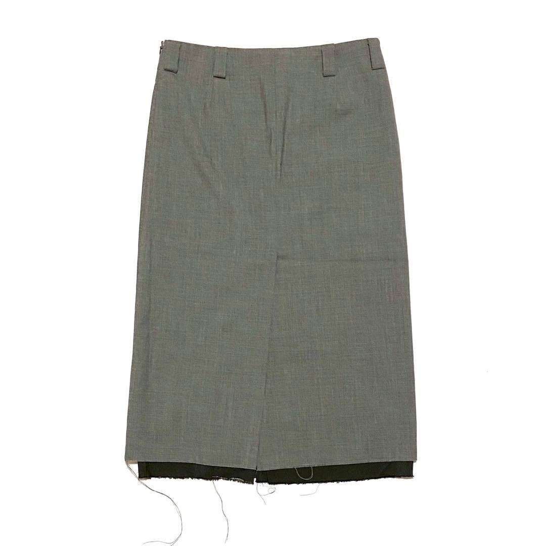 完売 マディソンブルー LOW WAIST STRAIGHT スカート グレー