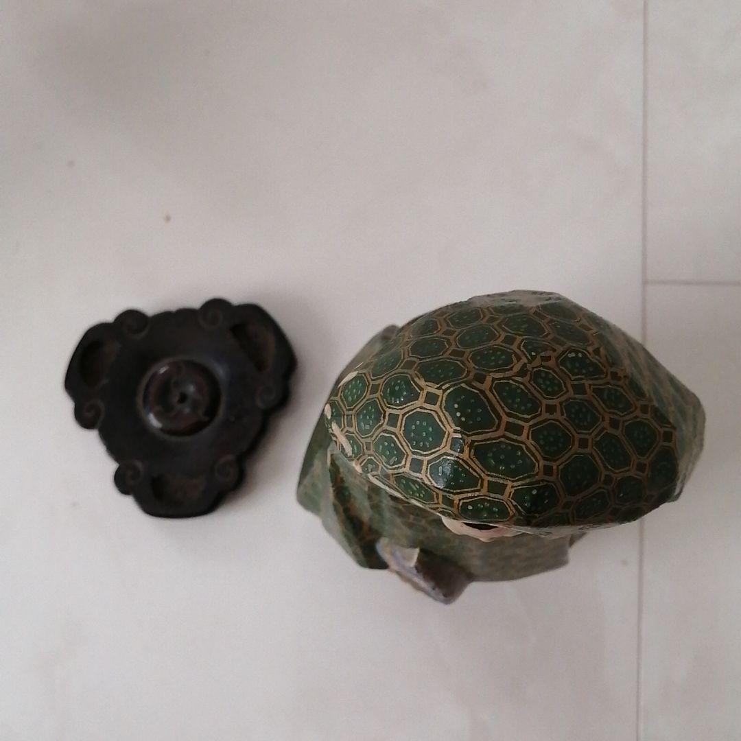 翁 置物 木箱入 骨董品 古道具 木箱