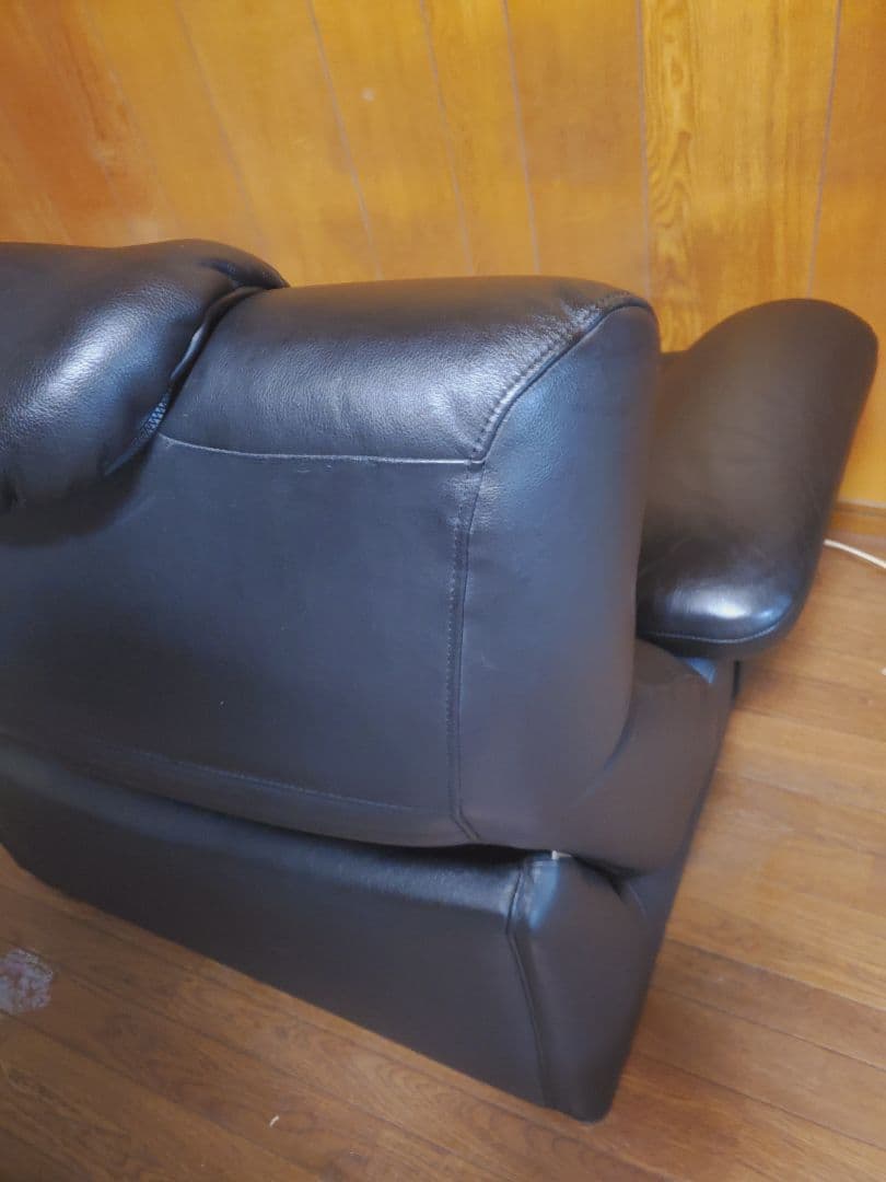 カリモク ZU4219 本革 リクライニングソファー　左右セット　②