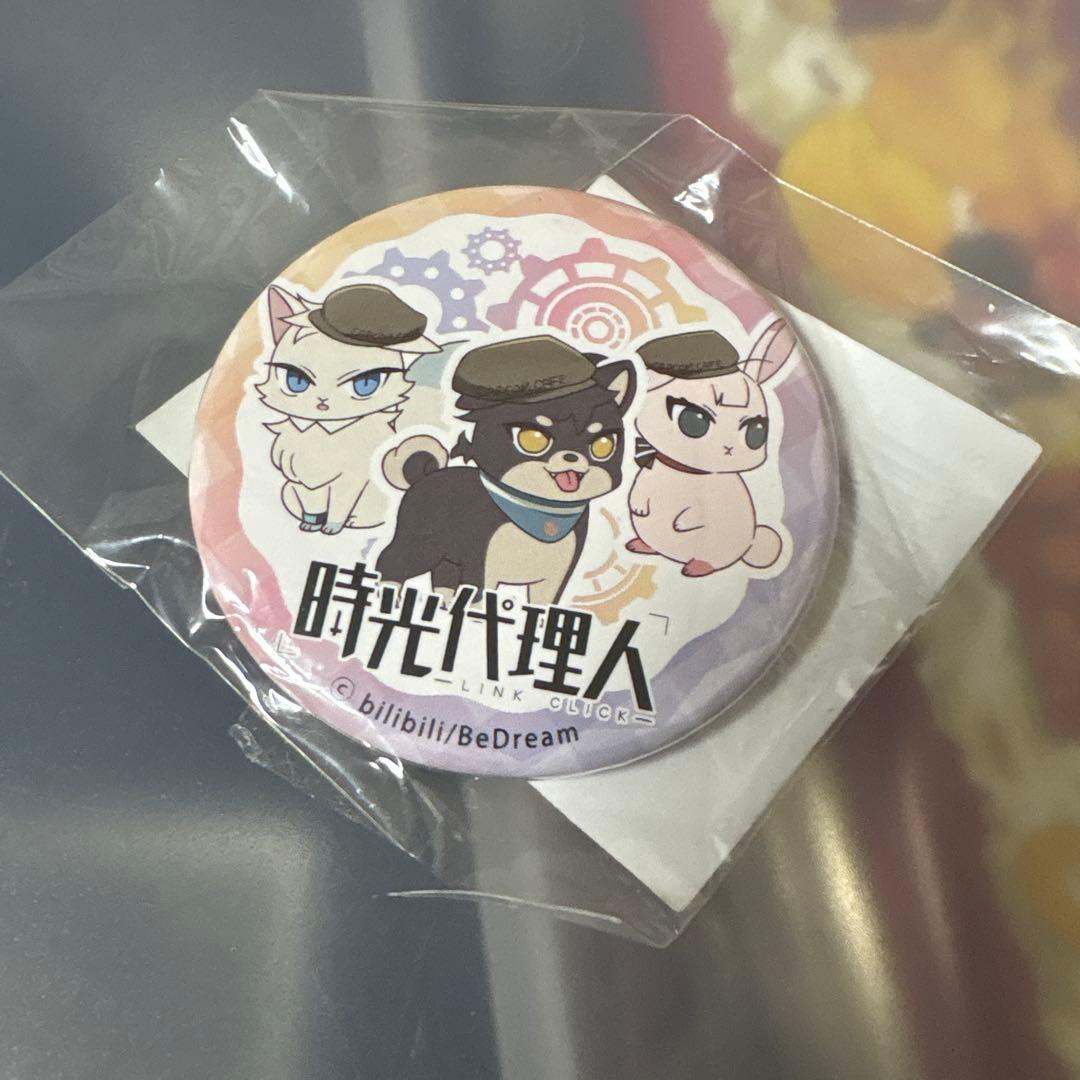 時光代理人　缶バッジ　カプコンカフェ　トキ　ヒカル　リン