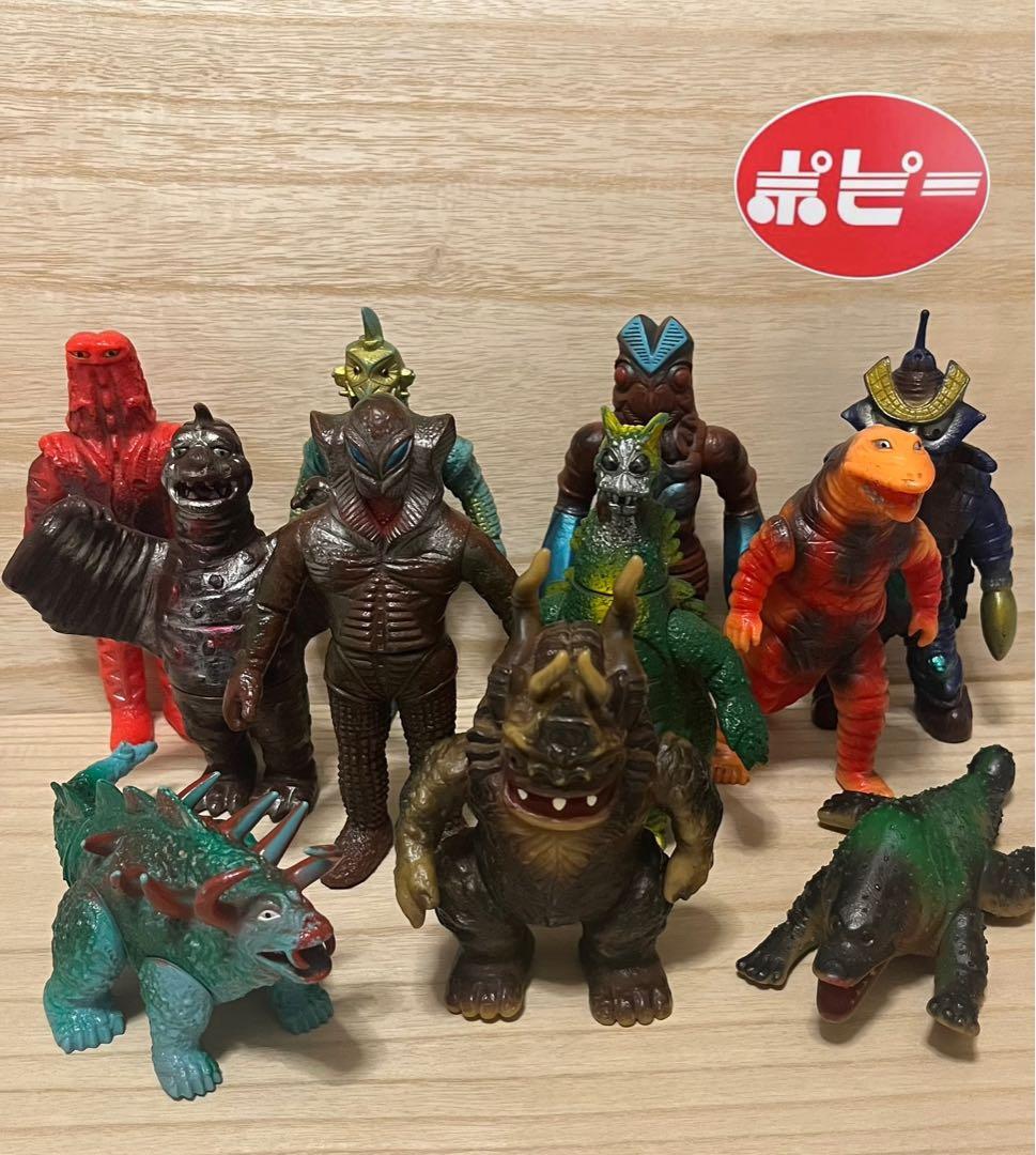 ポピー怪獣足製11体ソフビ ポピー怪獣足製11体ソフビ