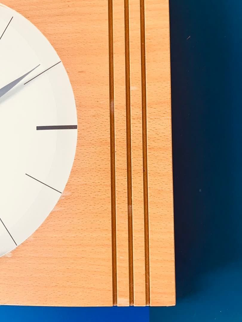 hermle モダン掛時計 木目調　リノリウム　ドイツ製