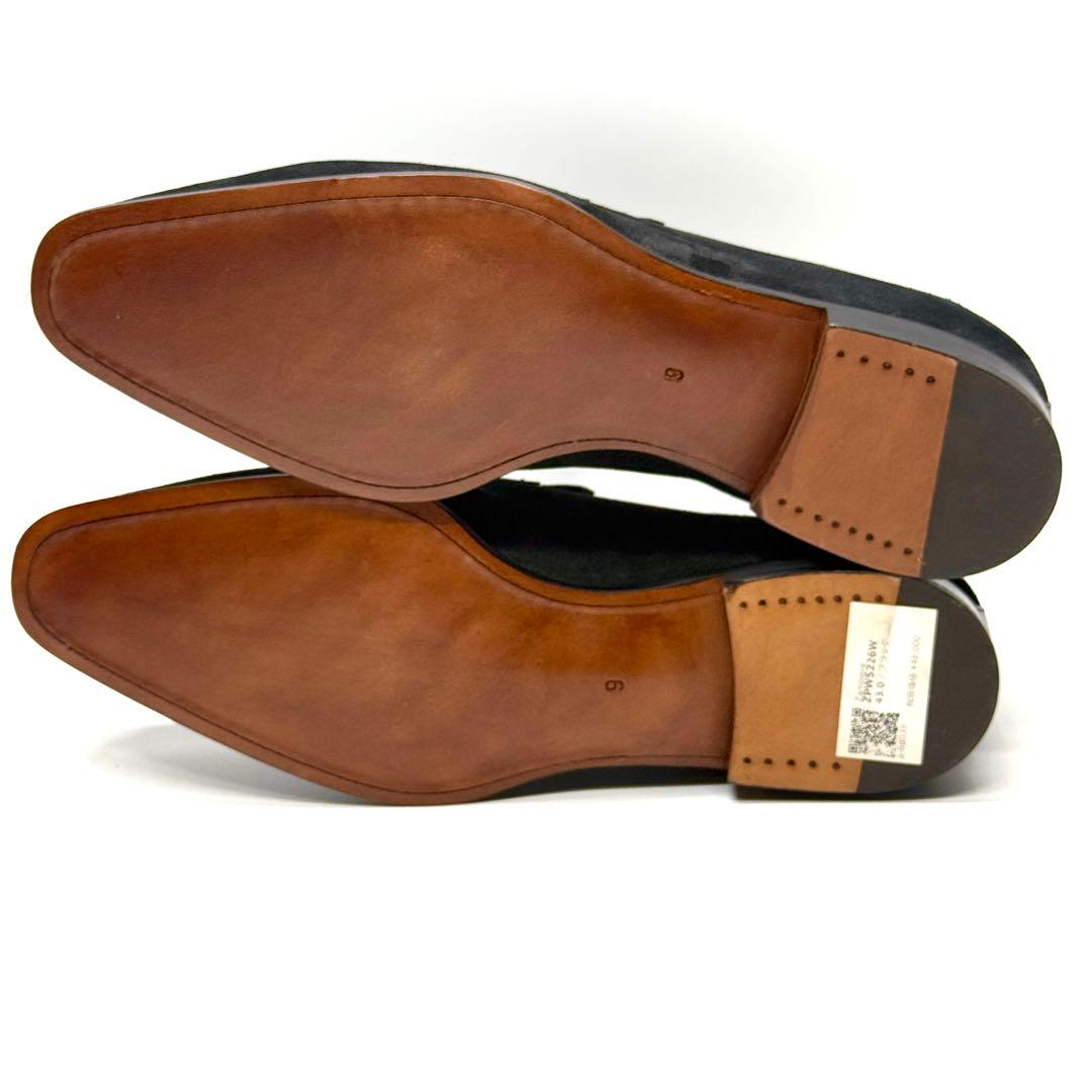 定価5.2万円 zampiere ローファー スエード ブラック キレイ目