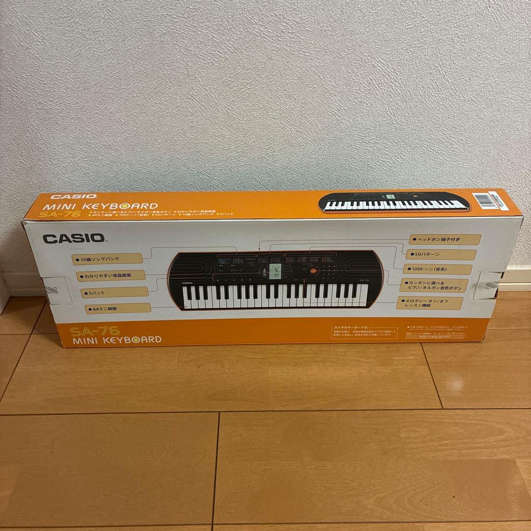 新品未開封　CASIO SA-76 ミニキーボード