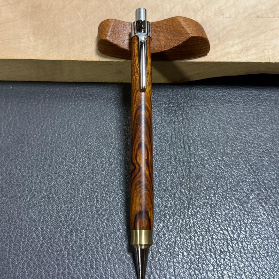 202デザートアイアンウッド　木製シャーペン　最強低重心ダブルR 真鍮