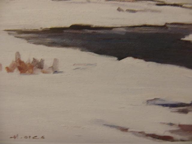 岡宏、【信濃富士】、希少な額装用画集より、新品額装付、状態良好