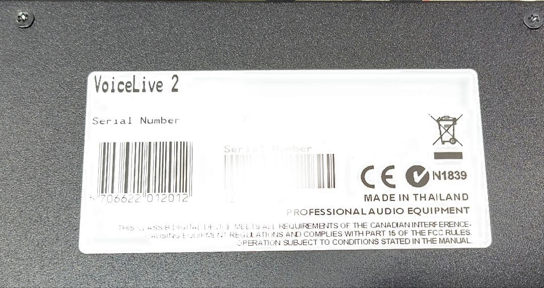 【ジャンク】TC-HELICON VOICELIVE2