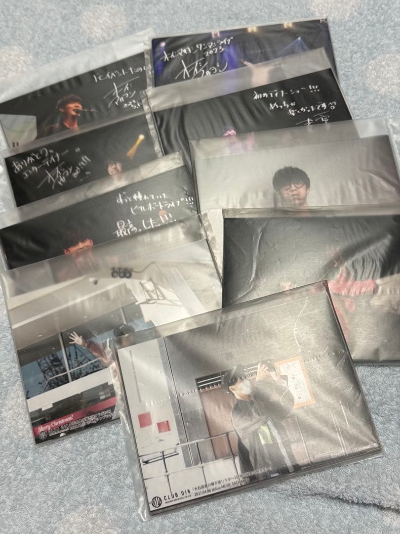 オーイシマサヨシ グッズ サイン名刺 クリアファイル ライブフォト まとめ